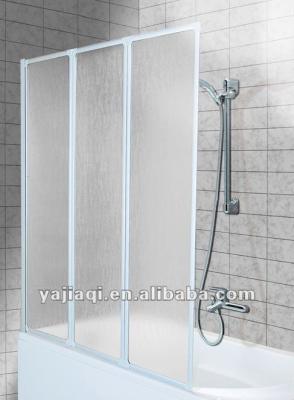 중국 3 Frameless Glass Panel Folds For Bathtub Shower Screen Shower Door 판매용