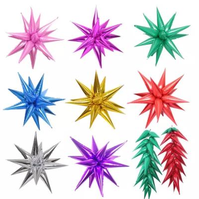 China Wedding Party Decoration Inflatable Balloon DIY Decoration Small Water Drop Foil Star Foil Burst Balloon for sale