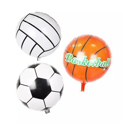 China Wholesale decoration factory basketball football football sport game ball shape foil world cup bar party decoration layout for sale