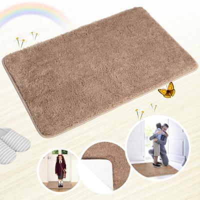 China Waterproof Microfiber Soft Non Slip Machine Wash Bath Mats for sale