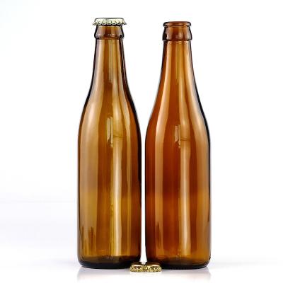 China Beverage Customize Bulk Price Beer Glass Bottle 12oz 330ml 500ml 650ml Belgium Empty Amber Clear Alcohol Beverage Bottles With Cap for sale