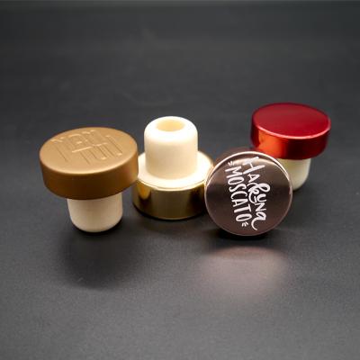 China Non Spill Customized Size Color Liquor Bottle Polymer Wine Cork Synthetic Wine Cork Juniper Vodka Diffuser Bottle Wholesale Customized Aluminum Cap for sale