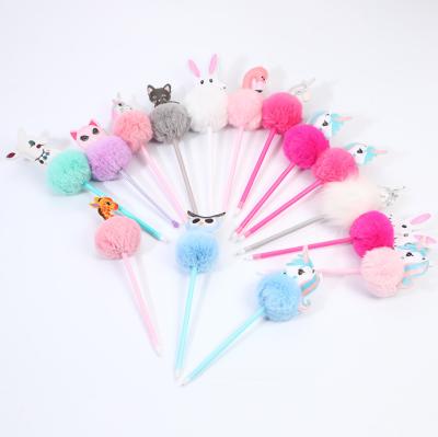 China Office & Ball Pen Cute Writing Stationery Gift Pen Craft Pen Plush Pen Shorts Novelty Creative Cartoon Animals School for sale