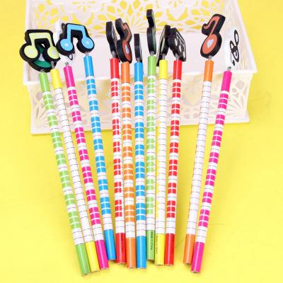 China Office & School Pencil Musical Note Pencil Case Equip Learn Stationery Music Gift Cute Pencil Student for sale