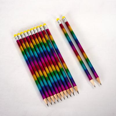 China Office & School Pencil Makers Supply Creative Stationery Rainbow Pencil School Colored Pencils Student for sale