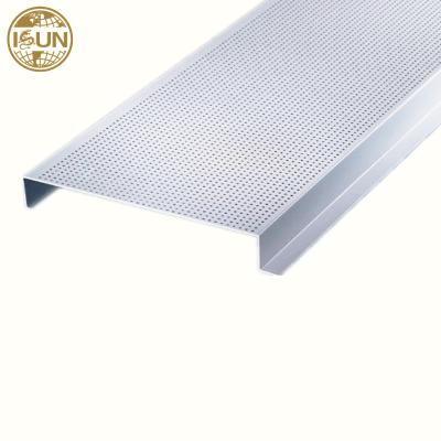 China Premium Quality Aluminum Wood Strip Design Ceiling Panels Embedded Aluminum Faux Aluminum Ceiling Ceilings for sale