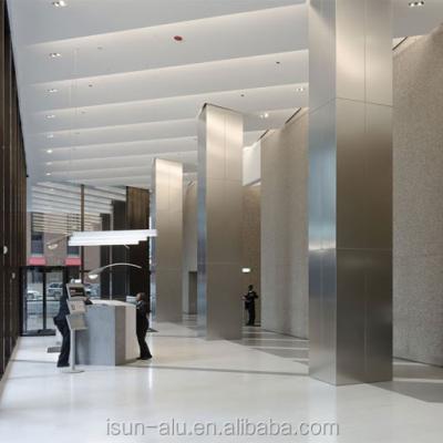 China Foshan Isun Modern Factory Anodized Aluminum Column Plate One Column Aluminum Alloy Elevator Column Cover Aluminum for sale