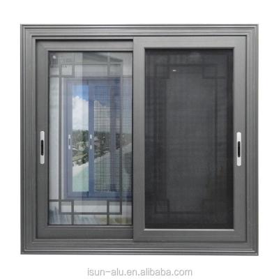 China Folding Interior Aluminum Aluminum Profile Sliding Screen Buildings Material Window for sale