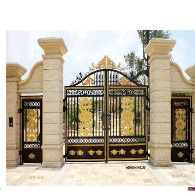 China 2020 New Product Easily Assembled Gates And Barriers Home Aluminum Base Track Designs Tailored Gate for sale