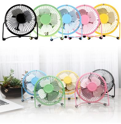 China Small Portable Creative Aluminum Fan Mini Table Foldable Wholesale Stock 6-Inch Usb Rechargeable Table Fan for sale