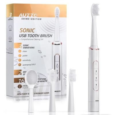 China Customized Rechargeable Sonic Sustainable Electric Toothbrush Private Label Magnetic Levitation Motor Auzzo Ultrasonic Oral Cleansing Usb Rechargeable Automatic Charging for sale