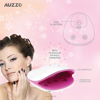 China finger & toe nails AUZZO White/OEM factory supplier portable led nail lamp wireless induction switch UV led gel nail lamp UV led nail lamp for sale