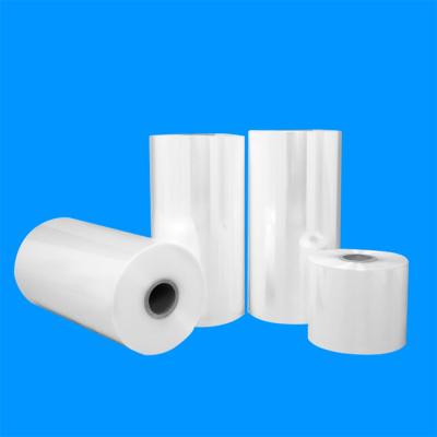 China Moisture proof single plastic wound shrink wrap pof film / center fold stretch film for sale