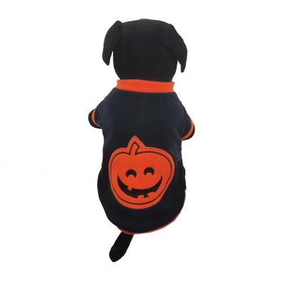 China Viable Newcomer Cute Pumpkin Halloween T-Shirt With Hand-Embroidered Logo for sale