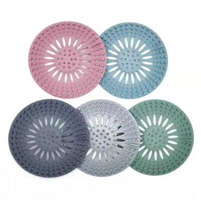 China 5 Pack High Quality Viable Hair Catcher Durable Silicone Hair Stopper for Shower, Bathroom, Tub, Kitchen for sale