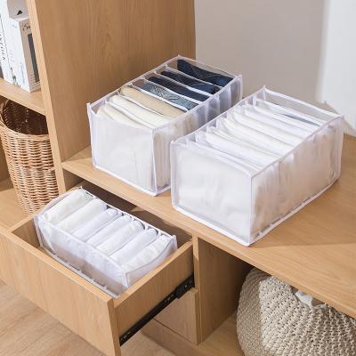 China New eclothes large capacity foldable nylon storage box collapsible storage boxes for clothes jeans for sale