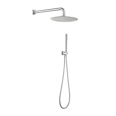 China Without Sliding Bar JAEE Hot Selling 10 Inch Concealed Rainfall Shower In-Wall Mounted 304 Stainless Steel Chrome Round Shower Set for sale