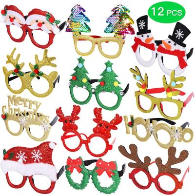 China Christmast Ornament Christmas Glasses Favors for Holiday Xmas Party Christmas Headwear Christmas Holiday Props for sale