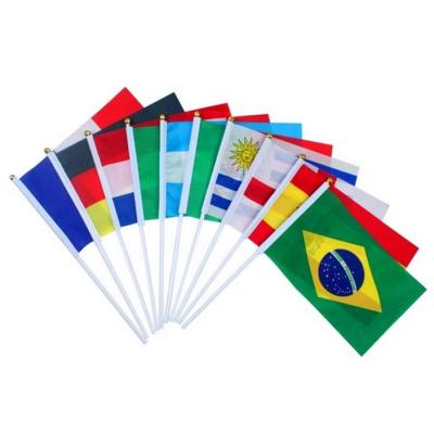 China Custom Mini Hand Waver Flag Polyester MADE TO ORDER Printing Somalia Small Hand Flags for sale