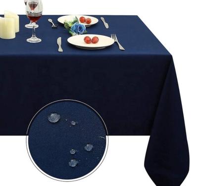 China Best Selling Raincoat Custom Size Blue Waterproof Polyester Color Table Cloth Antique Table Cloth for sale