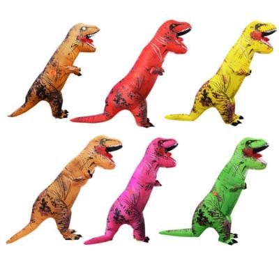 China Eco-friendly Popular Hot Selling Inflatable Walking Costume Halloween Dinosaur Cosplay Riding Costume Sculpin for sale