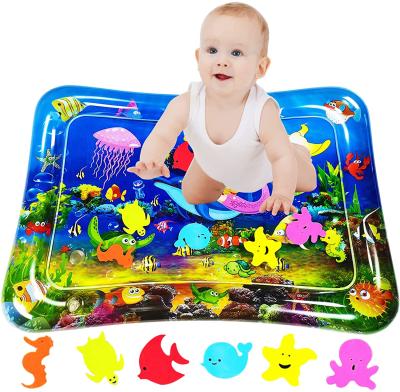 China Early Education Tummy Time Mat Premium Baby Water Play Inflatable Mat for Infants and Toddlers Baby Toys for 3-24 Months for sale