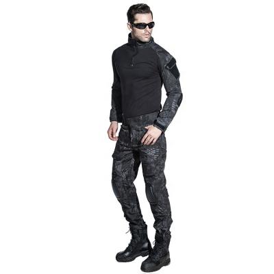 China Breathable Frog Uniform Black Python Army Whfronter Combat Military Uniform for sale