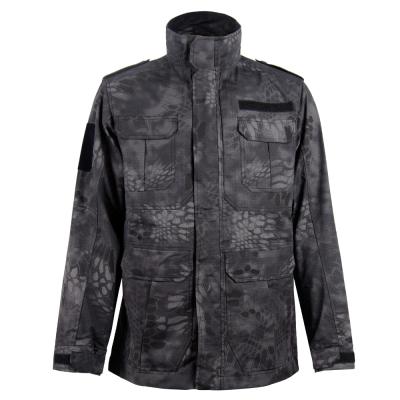 China Sustainable Clothing M02 Black Field Python Camouflage Military Parka Jacket for sale