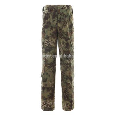 China ACU Men's Anti-Pilling Cargo Mountain Python Camouflage Style Combat Pants for sale