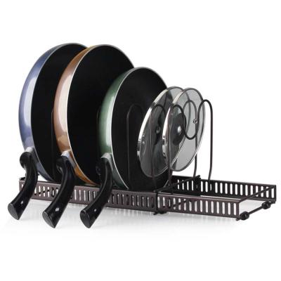 China Stocked Stocked Take Out Detachable Rack Shelf Holder Pan and Pot Lid Organizer for Buffet for sale