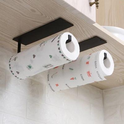 China Adhesive Available Stainless Steel Viable Sample Under Cabinet Paper Towel Rack Holder Wall Mount For Kitchen for sale