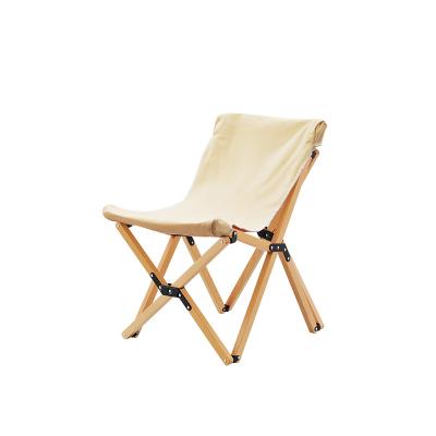 China Best Selling Single Fold Camping Base OEM Folding Fishing Logo Style Outdoor Primary Beech Butterfly Chair for sale