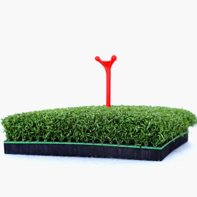 China Durable high density long training aid indoor and outdoor pp grass 150*150cm golf mat for sale