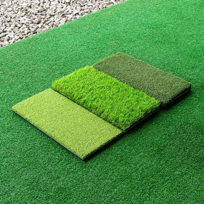 China Long Durable Professional 3 in 1 Nylon Grass EVA Golf Practice Mat for sale