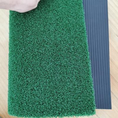 China Golf Sports Custom Shape And Size Portable Motor Nylon Golf Grass+NBR Hitting Mat Golf Turf Mat for sale