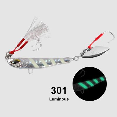 China 3D Eye Metal Spoon Bait Crankbait Wobblers Spinner Metal Lures Swimbait Tackle for sale