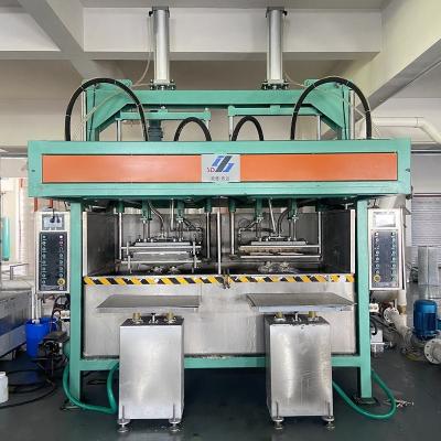 China Factory Cylinder Two Double Stations Forming Machine For Store Produce Which Using Degradable Recycled Environmental Paper for sale