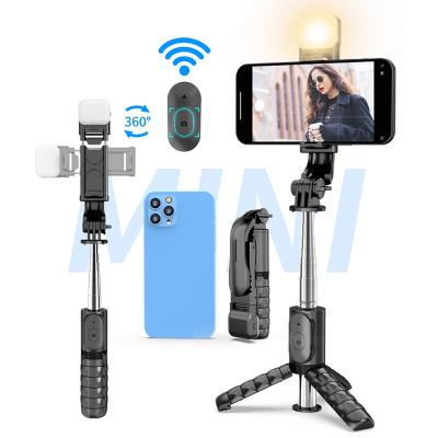 China Multifunctional Flexible Selfie Stick Q11s Selfie Stick Tripod With Led Light Selfiestick Wireless Mini Selfie Stick With Phone Remote Control Selfie Stick for sale