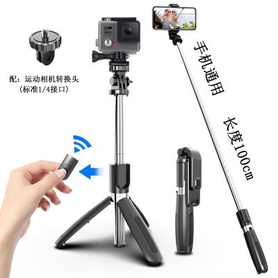 China 3 in 1 bestselling L02 Portable Selfie Stick 3 in 1 Wireless Cell Phone Monopod Selfie Stick Tripod with Remote Control for sale