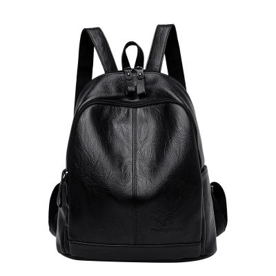 China Other Drop 2021 Shipping Large Capacity Soft Leather Casual Sports One Ladies Backpack for sale