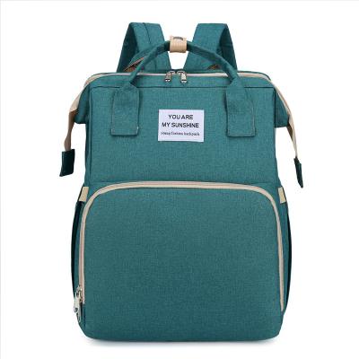 China Wholesale Multifunctional Water Resistant Canvas Zipper Stretchy Baby Diapers Backpack Mummy Bag for sale