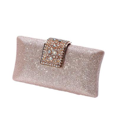 China European and American 19*4.5*10 Wholesale Rhinestone Style PU Evening Clutch Bag Clutch Purses For Woman for sale