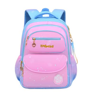 China New soft waterproof pupils and cute gradient shoulders large capacity bags school bags children backpack girl for sale