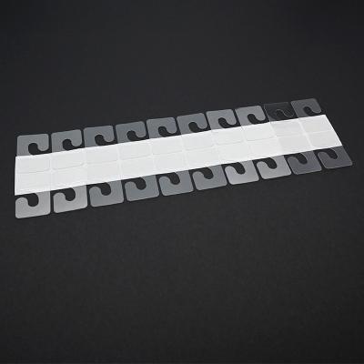 China Waterproof Wholesales Packaging Adhesive Hang Tabs PVC Hang Tabs Pet Hang Tab for sale