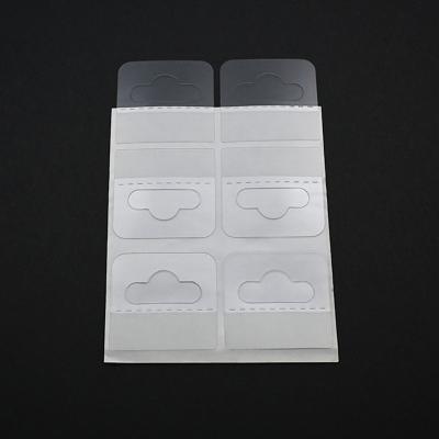 China Waterproof Wholesales Hanging Display Tabs with Large Adhesive Slot Hole Peel and Stick Plastic Hang Tabs for sale