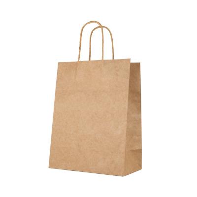 China Good quality disposable factory directly packaging paper bags with handle printed logo for sale