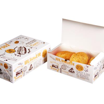 China Hamburger and Fried Chicken Takeaway Boxes Paper Packaging Recycled Materials OEM Factory for sale