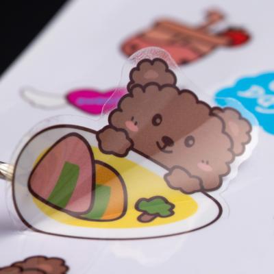 China Decorative Sticker Custom Shape Glossy Matt Vinyl Cartoon Adhesive Label Stickers For Decorative Box for sale