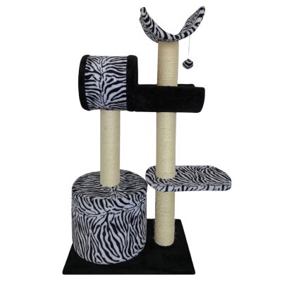 China 2021 New Popularity Hot Sale Products High Quality Wood Stocked Cat Scratcher Tree for sale