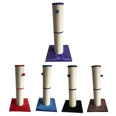 China Viable Relipet Cat Toy Climbing Cat Furniture Tree Scratching Post Pole Cat Tree With Small Ball for sale